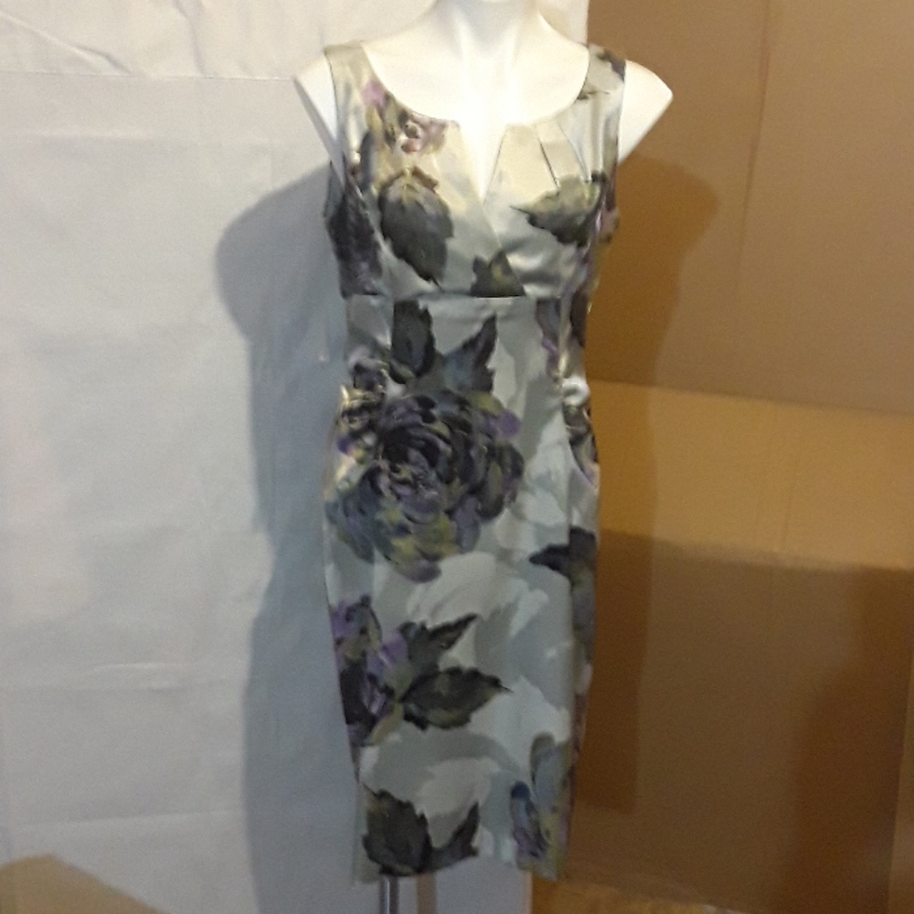 London Times classy sateen dress